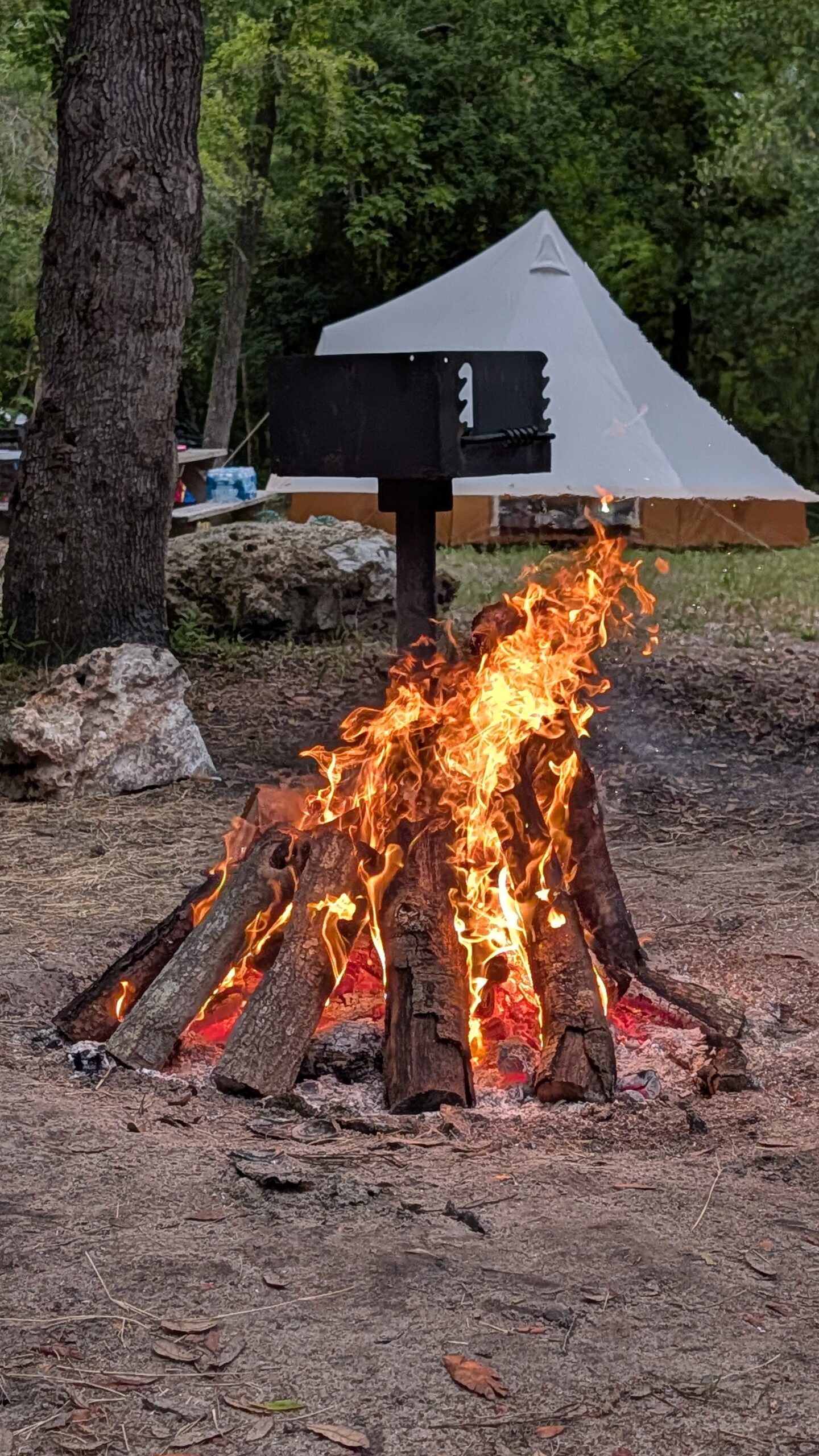 Campfire at a Shenanigans campout