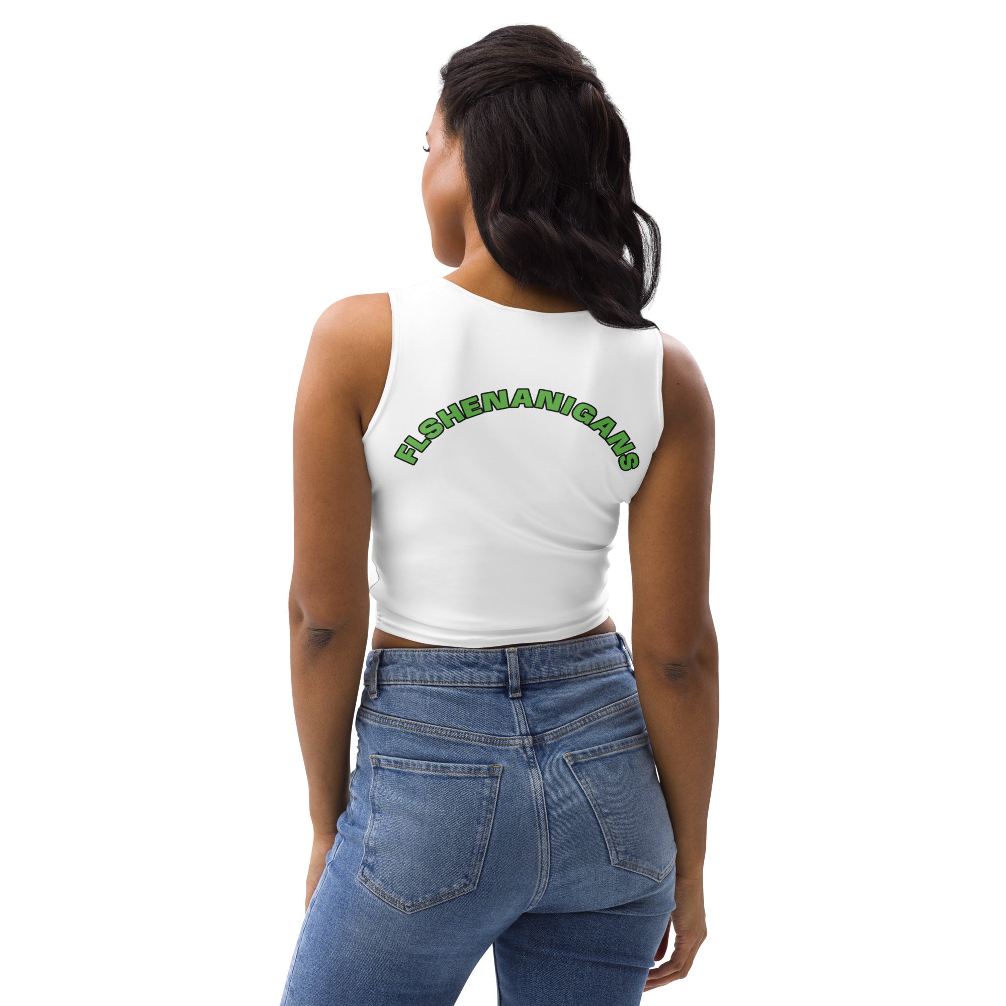 Crop Top Tank FLShenanigans Front and Back - Image 3