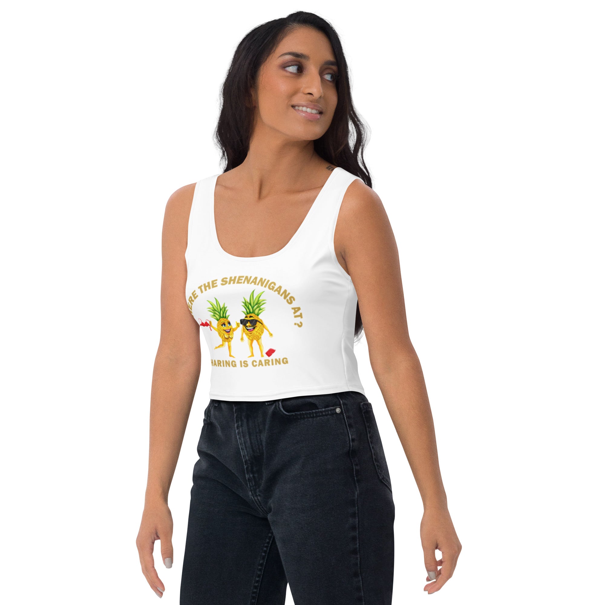FLShenanigans Crop Tank: Sharing Is Caring - Image 3