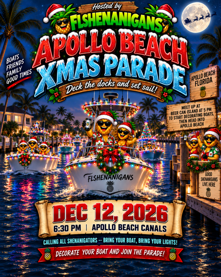 Apollo Beach Christmas Boat Parade flyer