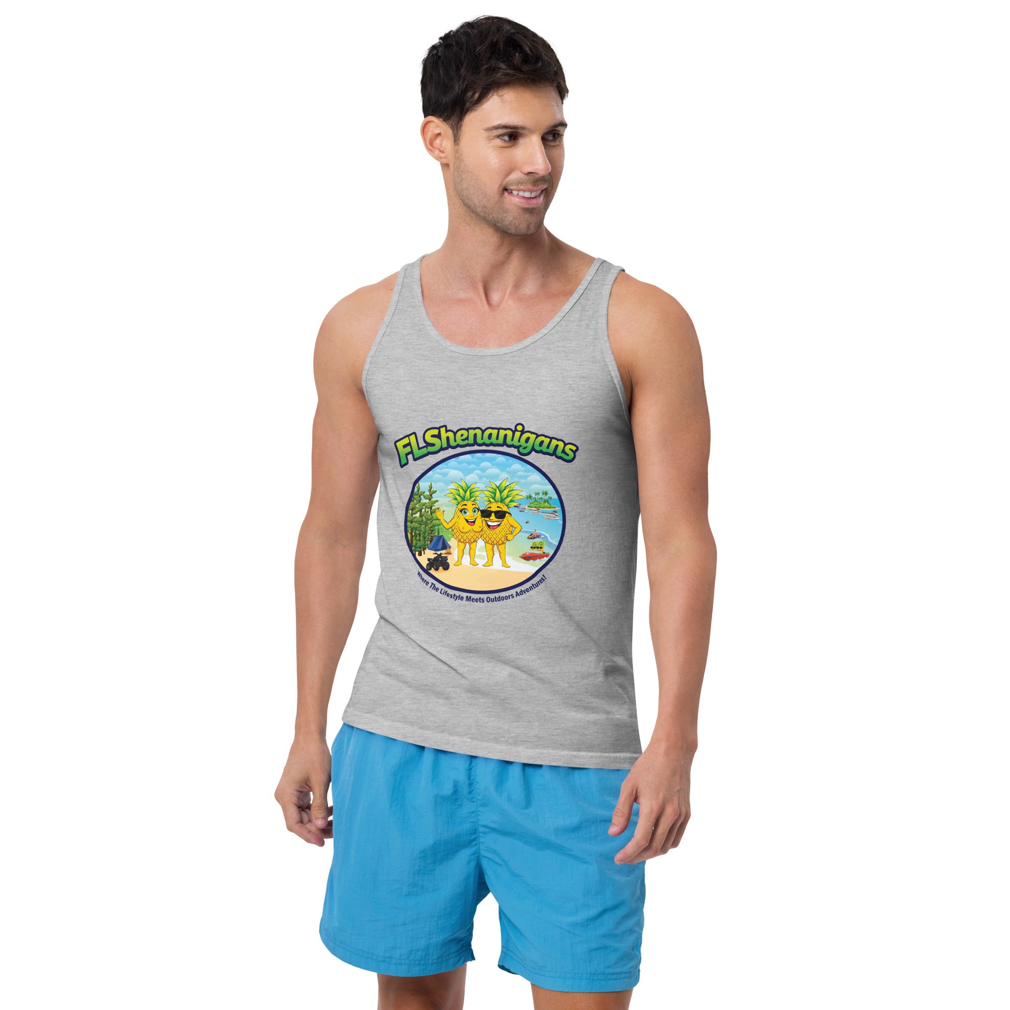 Men's Tank Top Main Logo - Image 2