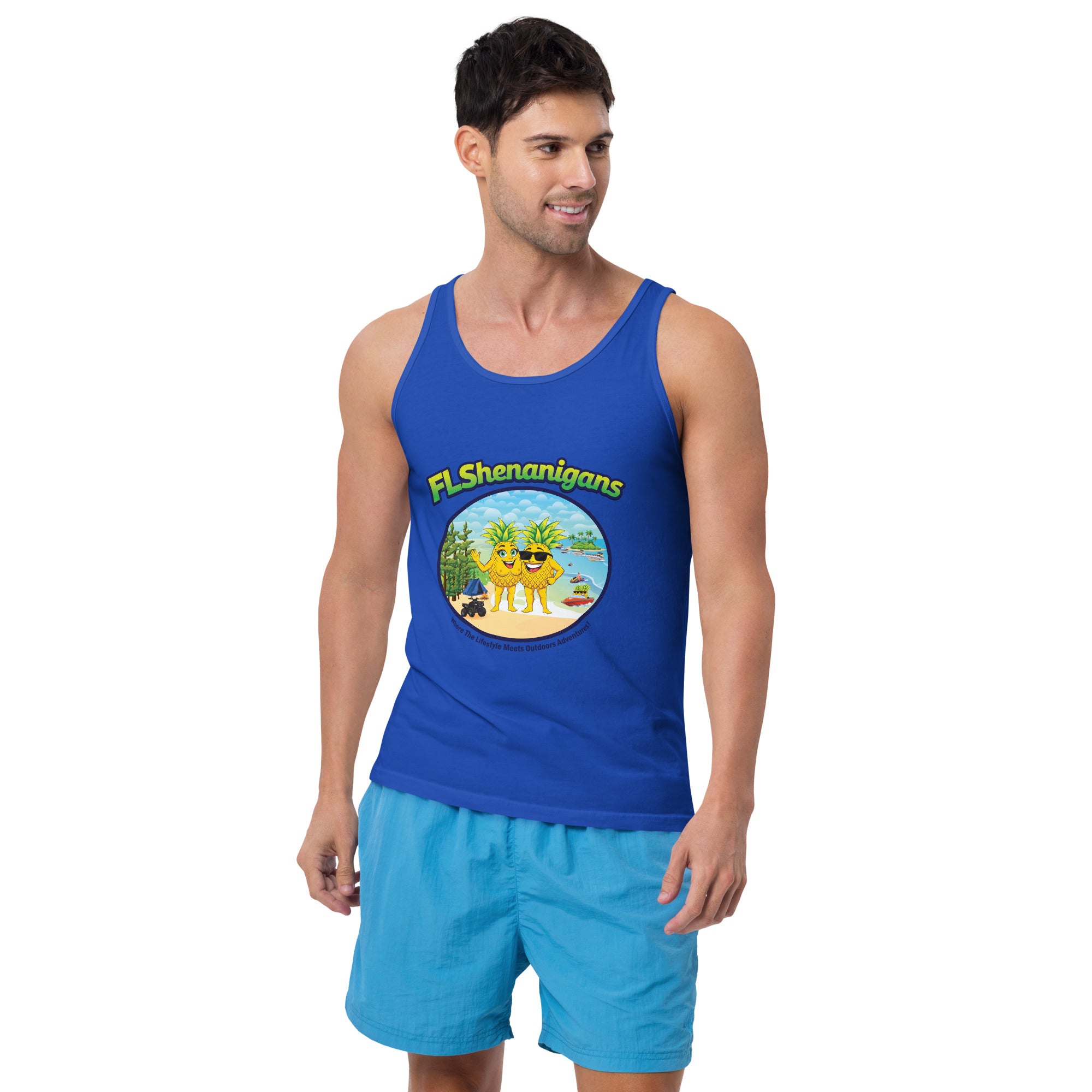 Men's Tank Top Main Logo - Image 3