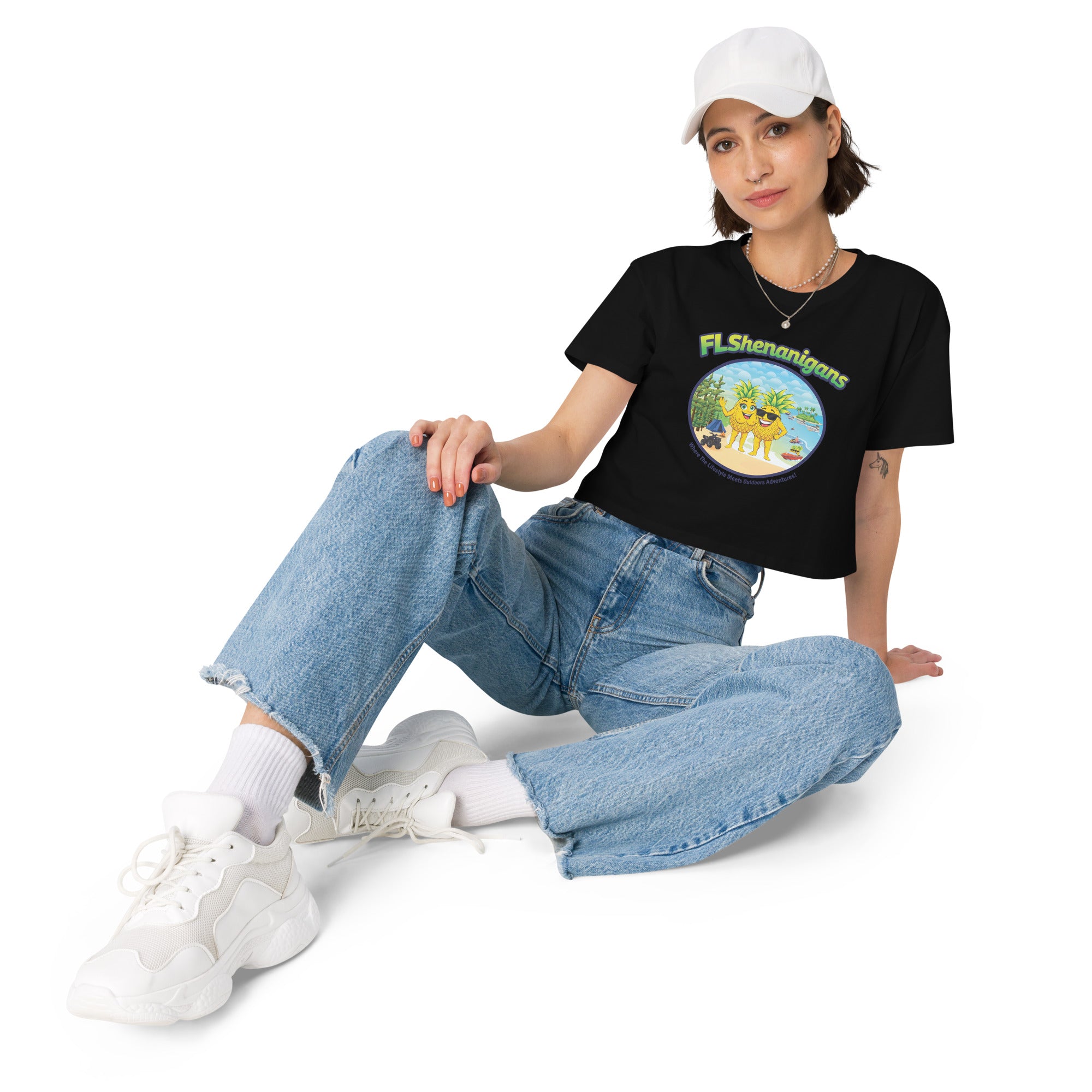 Women's Crop Top FLShenanigans: Just Swinging
