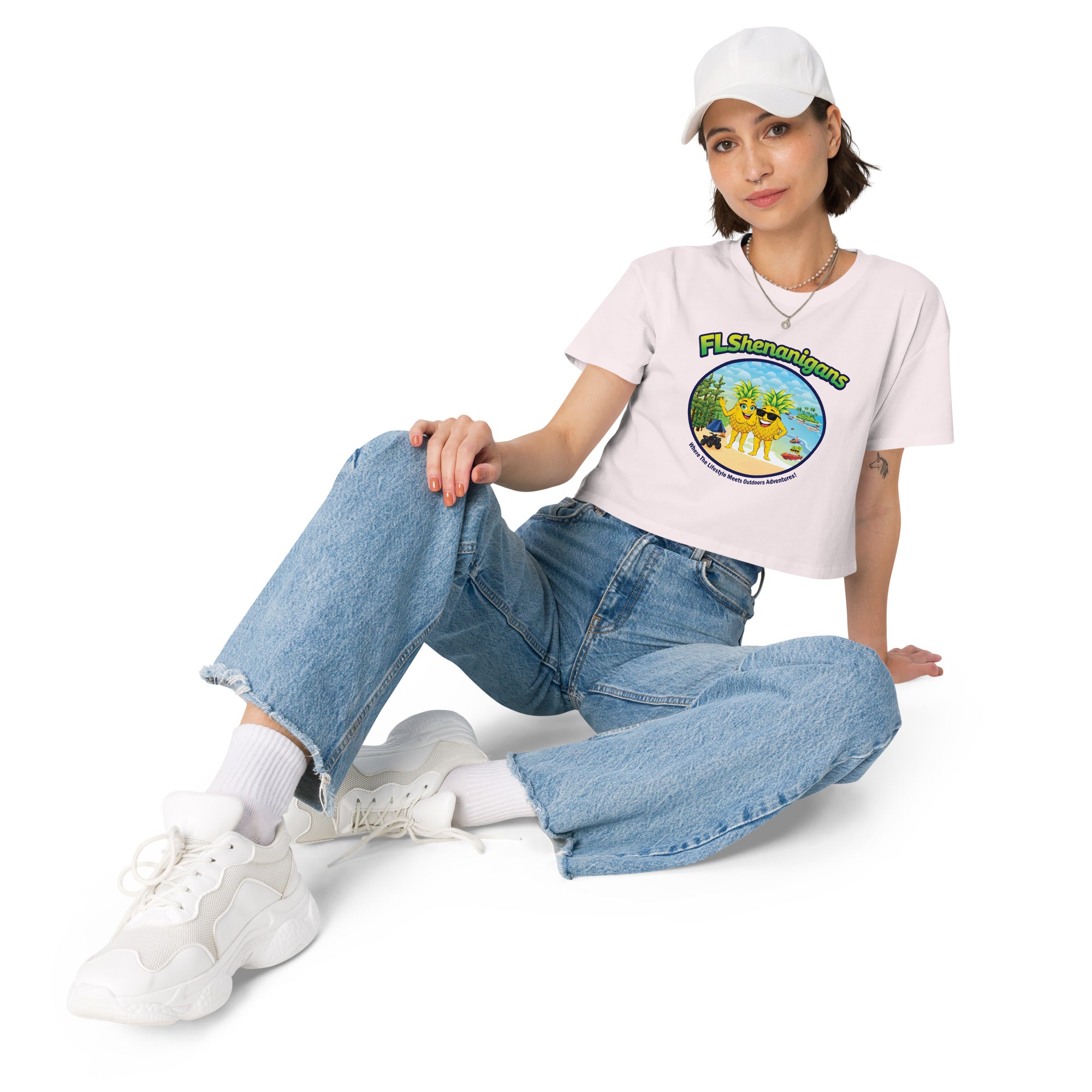 Women's Crop Top FLShenanigans: Just Swinging - Image 3