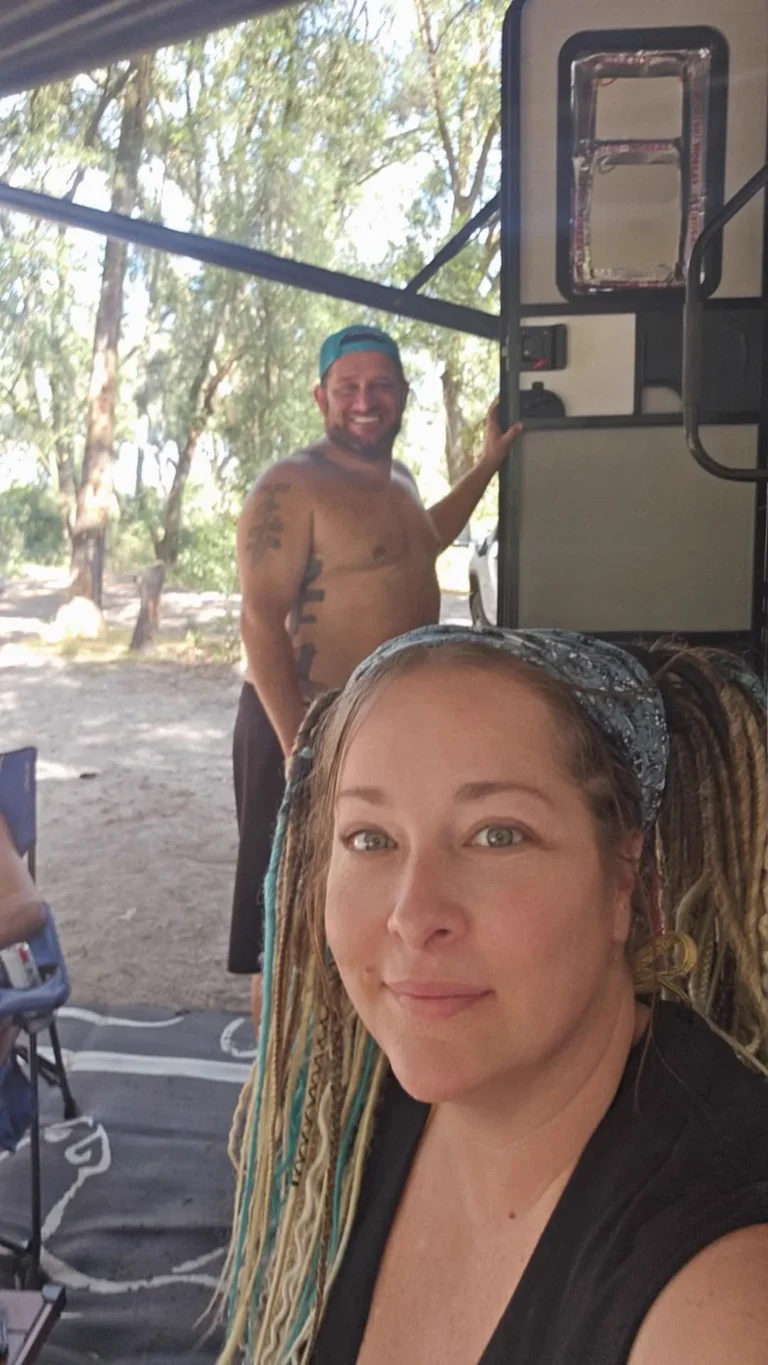 Camp selfie by the RV