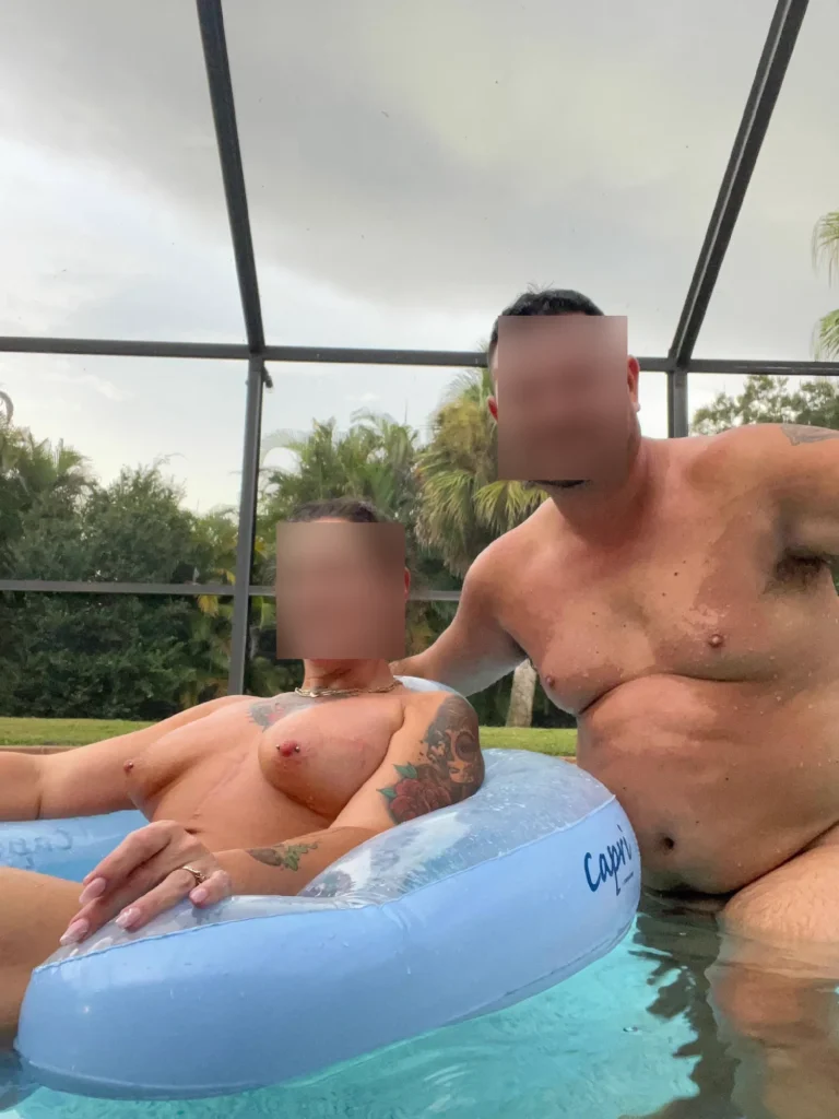 Pool day on the float